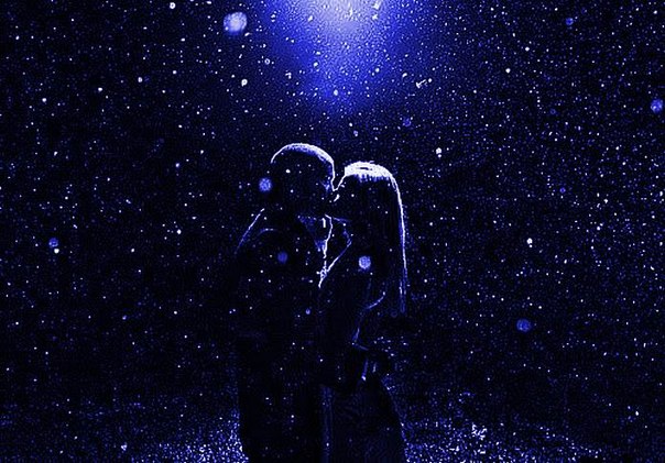 мэтт прокоп. странный поцелуй. космос любовь. Starchild kiss. влюбленные ночью.