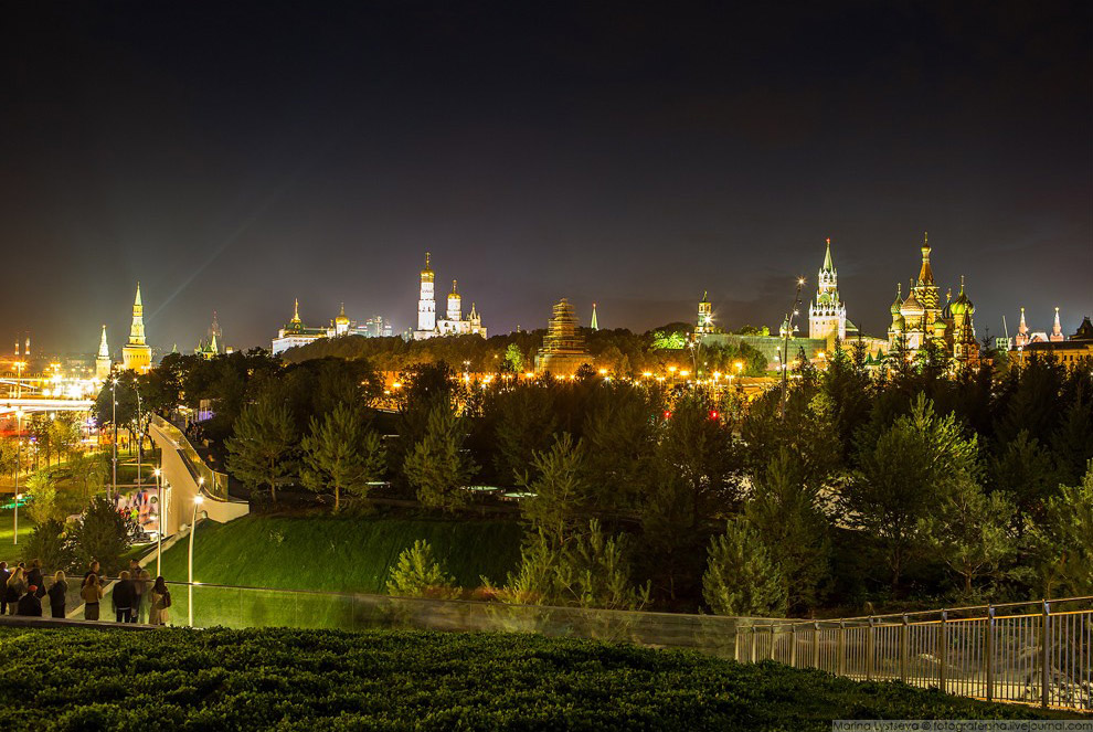 Красивые места вечерней москвы для