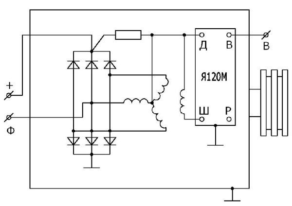 Схема генератора 24 вольта