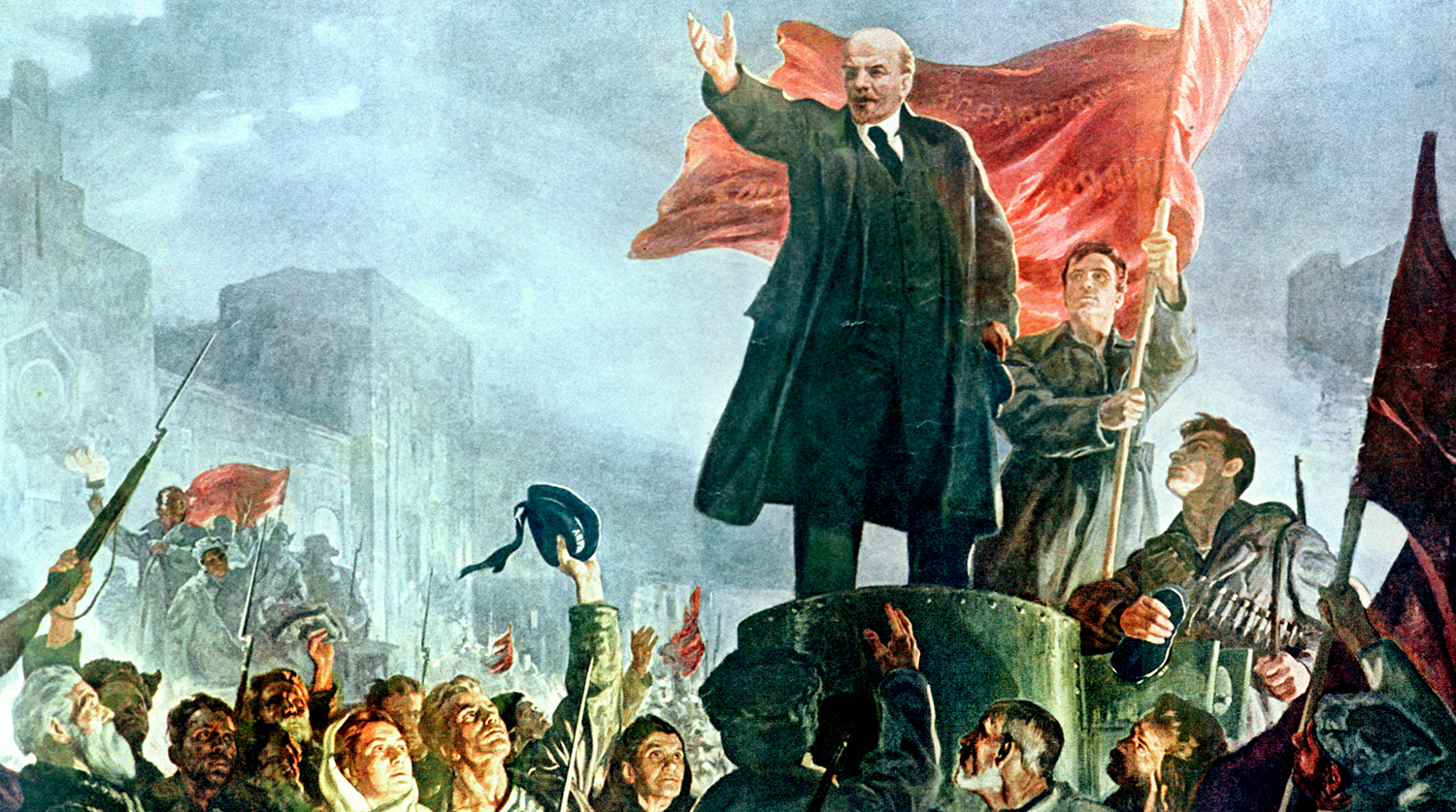 Ленин на броневике картина