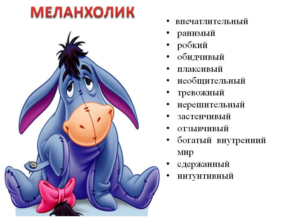 Типы темперамента примеры героев мультфильмов Почему на одинаковую стрессовую ситуацию, люди, даже выросшие в одной среде, реа
