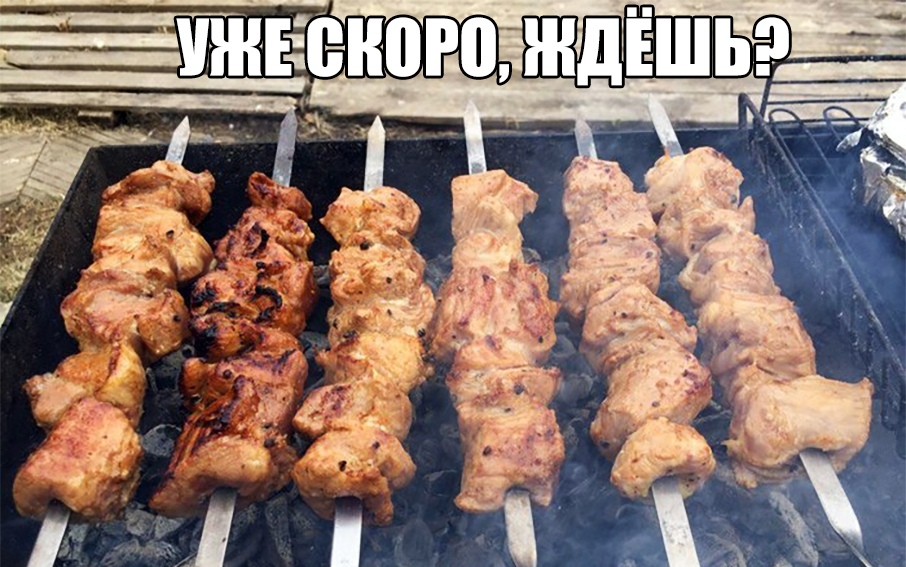 Картинка пошли на шашлыки