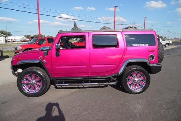 Hummer h3 розовый