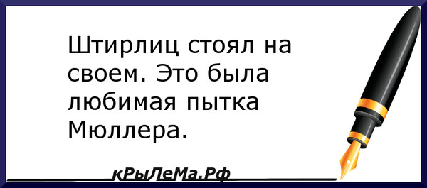 Штирлиц у вас есть план
