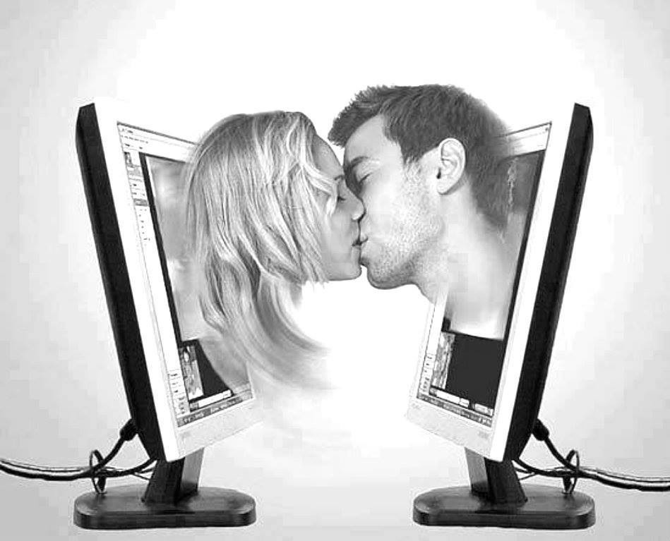 Познакомиться виртуально. Виртуальная любовь. Виртуальное общение между мужчиной и женщиной. Виртуальное общение картинки. Виртуальная любовь рисунки.
