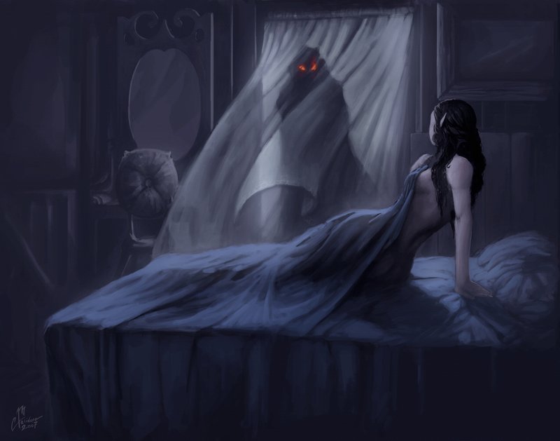 Черная магия сны. Ночница Сонный паралич. Ночница Славянская мифология. Сонный паралич призраки.